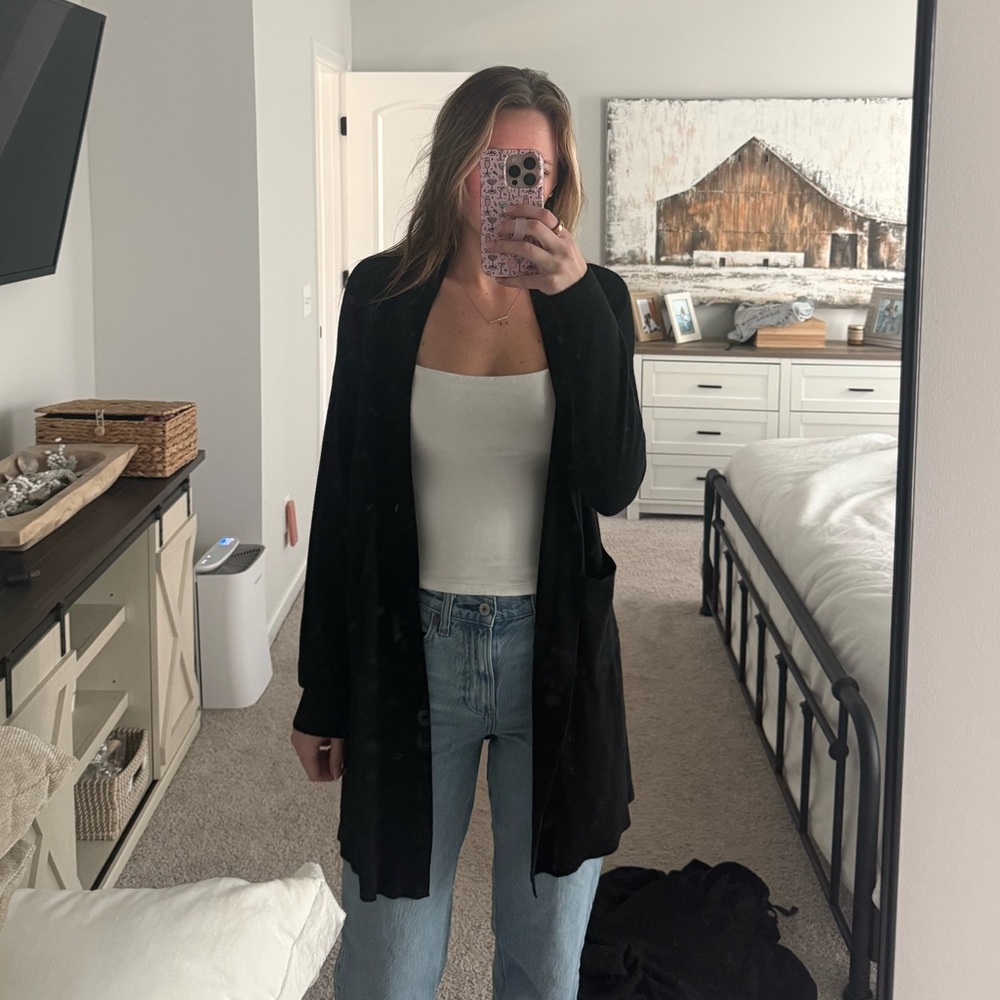 Dreamers Black Cardigan Sweater